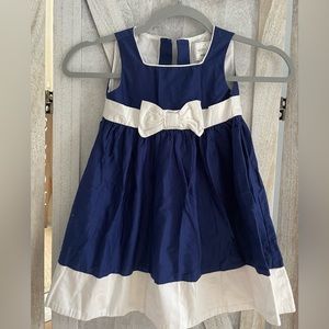 Gymboree Toddler size 2T Summr boho beach dress  blue white button up